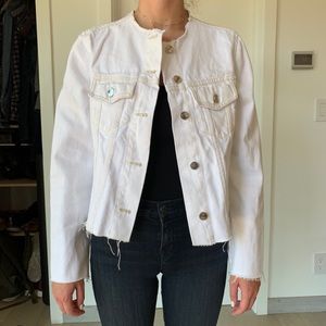 White Zara denim jacket